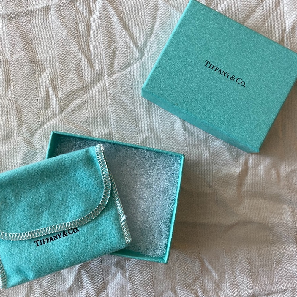 Tiffany & Co. Blue Box and Blue Jewelry Pouch